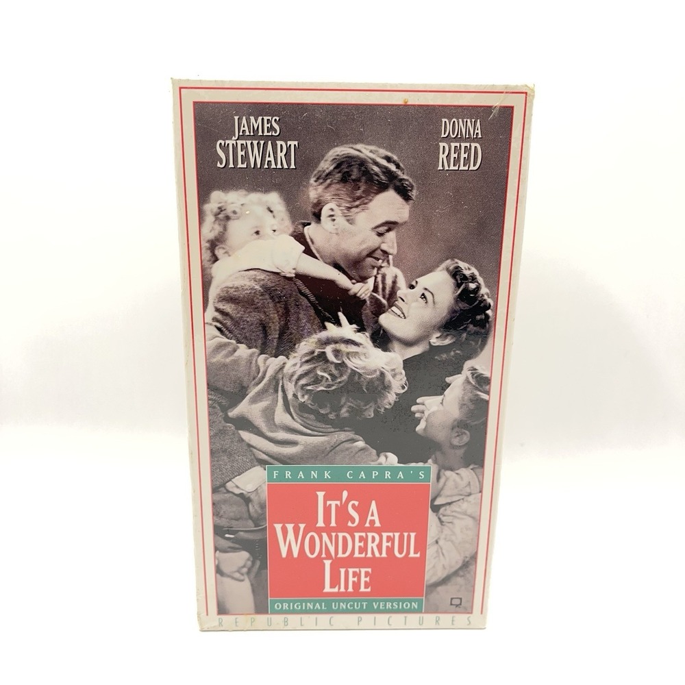 Its a Wonderful Life VHS 1993 Sealed Original Uncut Version Dixie Cafe‎ Ticket